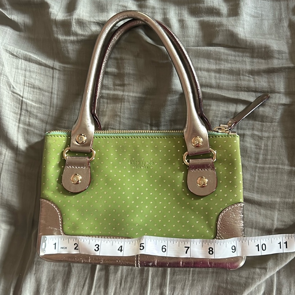 Kate Spade purse green and gold